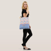 Tote Bag Palette Douce des Fleurs de Printemps (Sur le modèle)