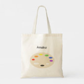 Tote Bag Palette Peinture Artiste Personnalisée (Dos)