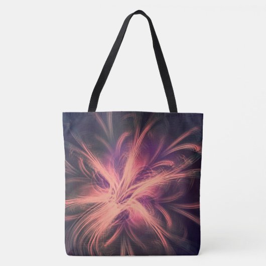 Tote Bag Palette violette de fourre-tout fractée (Devant)