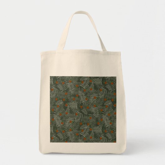 Tote Bag Palm Feuilles & Oranges (Devant)
