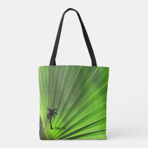 Tote Bag Palm Life Palm vert Frond Palm Tree motif