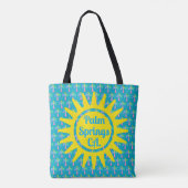 Tote Bag Palm Springs Turquoise Colorée Palm Trees (Dos)