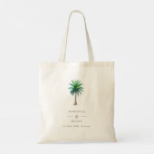 Tote Bag Palm Tree Destination Mariage Bienvenue (Dos)