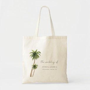 Tote Bag Palm Tree Destination Tropicale Mariage Faveur