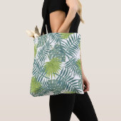 Tote Bag Palm Tree Fronds Peinture hawaïenne (De près)
