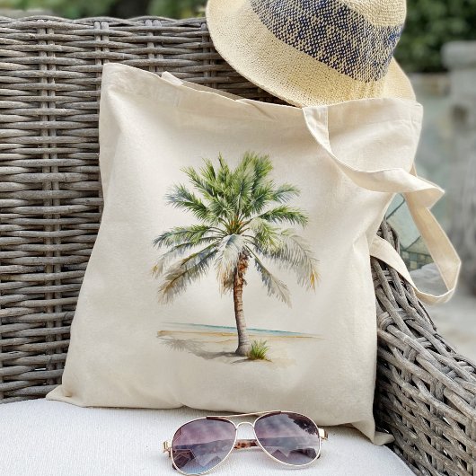 Tote Bag Palm Tree, Sea Summer Holidays