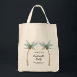 Tote Bag Palm Trees Bachelorette Party Swag<br><div class="desc">Elevate your bachelorette weekend vibes with our custom palm tree tote bag! Picture this: lush, tropical palm fronds swaying gently, printed on this tote bag, ready to add a touch of paradise to your celebration. Personalize them with the bride-to-be's name, your dreamy destination, and the unforgettable date, making each tote...</div>
