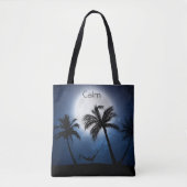 Tote Bag Palm trees in the moonlight (Devant)