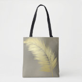 Tote Bag Palm Tropical d'or feuille (Devant)