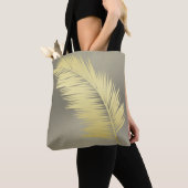 Tote Bag Palm Tropical d'or feuille (De près)