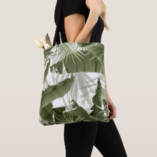 Tote Bag Palm Vert Banane Feuilles Bliss 1 #art #nature