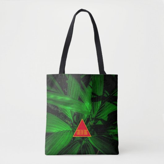 Tote Bag Palme à rayures fines (Devant)