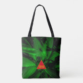 Tote Bag Palme à rayures fines (Dos)