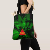Tote Bag Palme à rayures fines (De près)