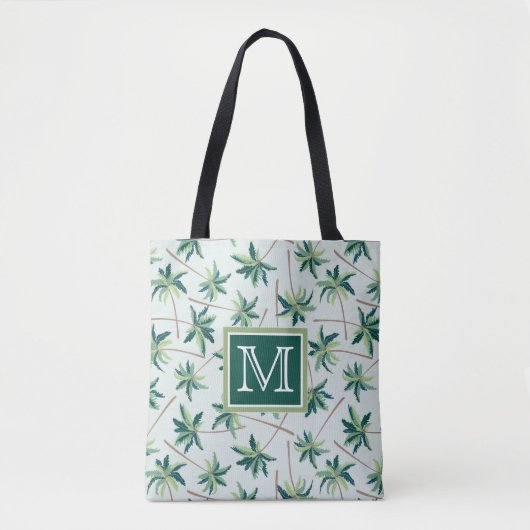 Tote Bag Palme de queue de boeuf tropicale | Ajouter votre (Devant)