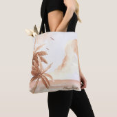 Tote Bag Palmes tropicales rustiques (De près)