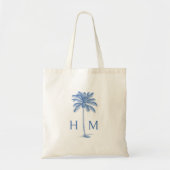 Tote Bag Palmetto Palmier de Côte Bleu Monogramme (Devant)