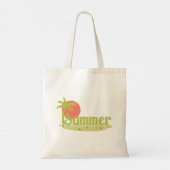 Tote Bag Palmier Été avec Soleil et Plage (Dos)