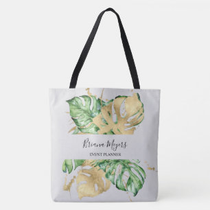 Tote Bag Palmier Feuille Gold Sand Tropical