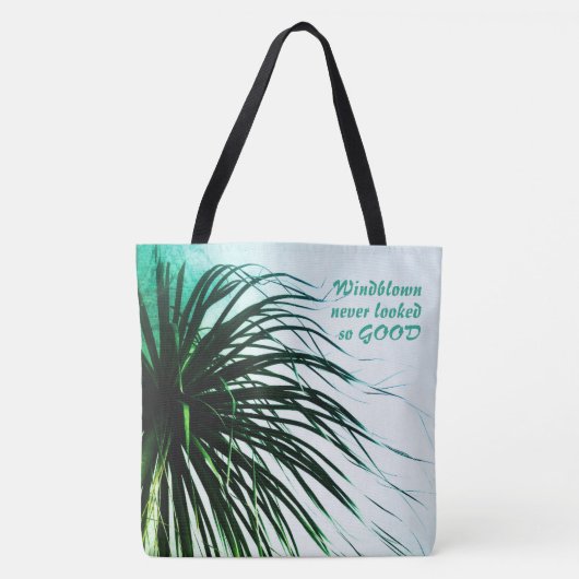 Tote Bag Palmier soufflé Tropical Chic (Devant)
