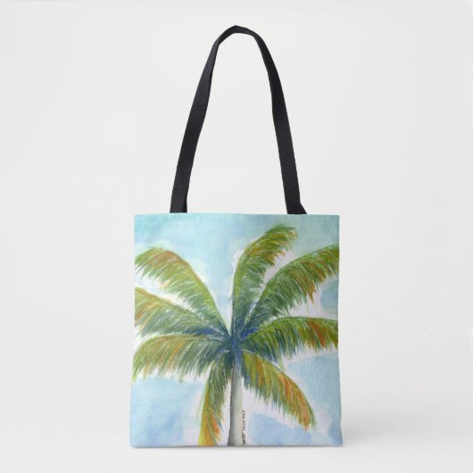 Tote Bag Palmier Tropical Beach par beau temps (Devant)