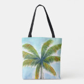 Tote Bag Palmier Tropical Beach par beau temps (Dos)
