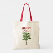 Tote Bag Palmier Tropical Noël Arbre de Noël (Dos)