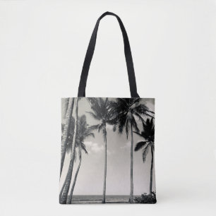TOTE BAG PALMIER TROPICAL SUR LA PLAGE