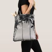 TOTE BAG PALMIER TROPICAL SUR LA PLAGE (De près)