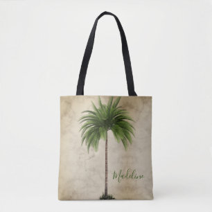 Tote Bag Palmier Tropical Vintage Élégant