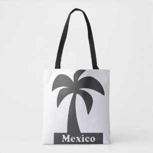 Tote Bag Palmier (Vacances Mexique) - Tout-Prin Personnalis