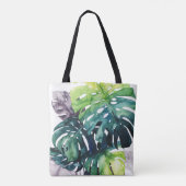 Tote Bag Palmiers à crémaillère - Feuille fractionnée (Dos)