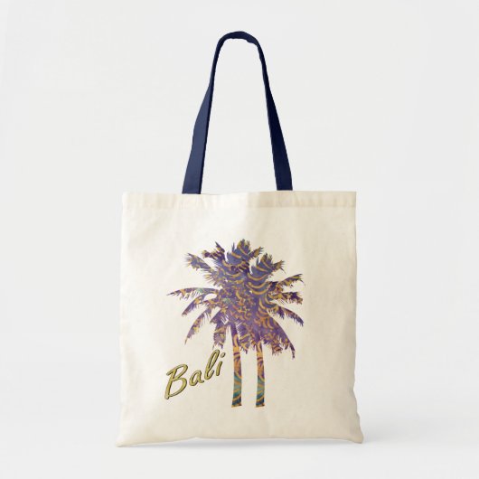 Tote Bag Palmiers de batik d'hiver (Devant)