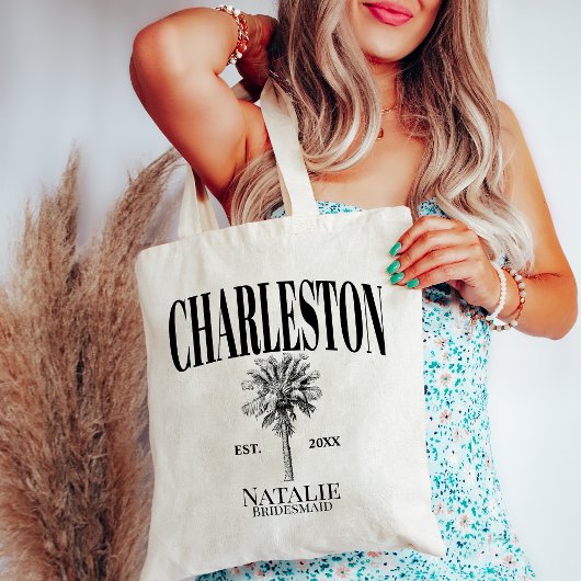 Tote Bag Palmiers de luxe Charleston Bachelorette côtière