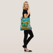Tote Bag Palmiers de Plage Tropicaux Modernes Coucher de So (Sur le modèle)