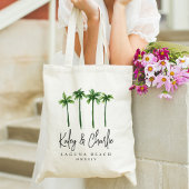 Tote Bag Palmiers Destination Mariage Bienvenue