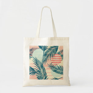 Tote Bag Palmiers exotiques, textures dessinées à la main