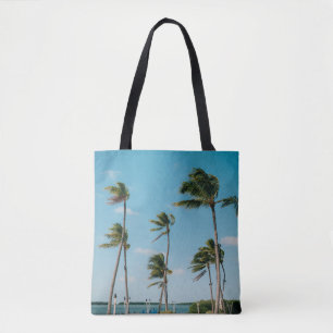 Tote Bag Palmiers le matin sur la plage