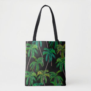 Tote Bag Palmiers : Motif d'été acrylique.