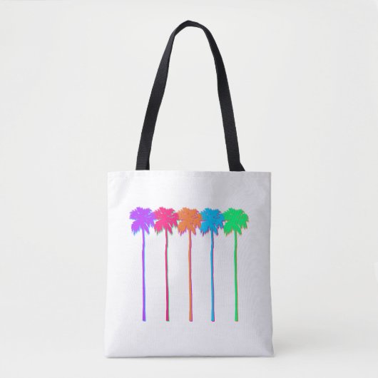 Tote Bag Palmiers Néon (Devant)