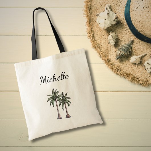 Tote Bag Palmiers tropicaux Foliage Botanique