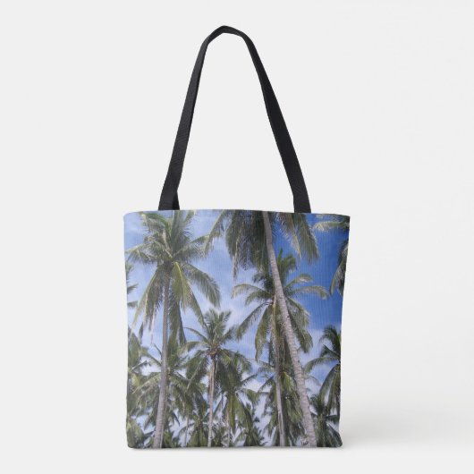 Tote Bag Palmiers tropicaux. Mesdames (Dos)