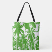 Tote Bag Palmiers verts et blancs (Dos)