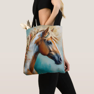 Tote Bag Palomino Peinture Mustang Portrait