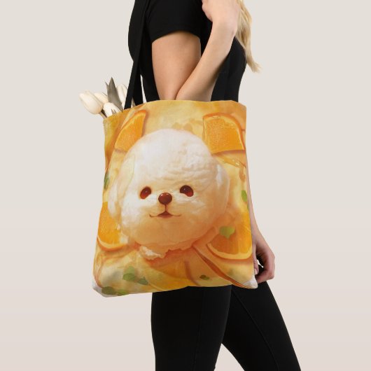 Tote Bag Pancake hollandais bébé avec crème glacée de chien (De près)