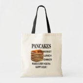Tote Bag Pancakes Fait Chaque Heure Un Joyeux Pancake De L' (Devant)