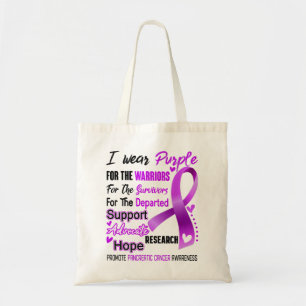 Tote Bag Pancreatic Cancer Awareness Month Ribbon Venin