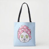 Tote Bag Panda au spa (Devant)