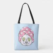 Tote Bag Panda au spa (Dos)