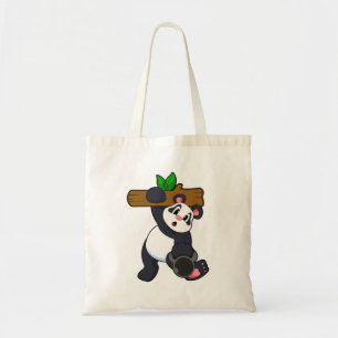 Tote Bag Panda avec bois à l'entraînement Force